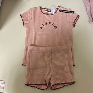 Cutest “sister” loungewear. Brand new.